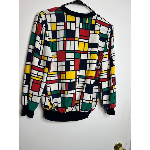 VTG ANASTASIA COLORBLOCK Button-Up Blouse/Shirt/Top Size 6 - Picture 5 of 7